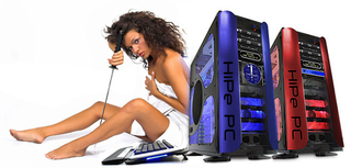 Illustration for article titled Daisho 2.0 Two-in-One PC, K-Tana 2.0 FX With Overclocked Everything, Airbrushed Flames